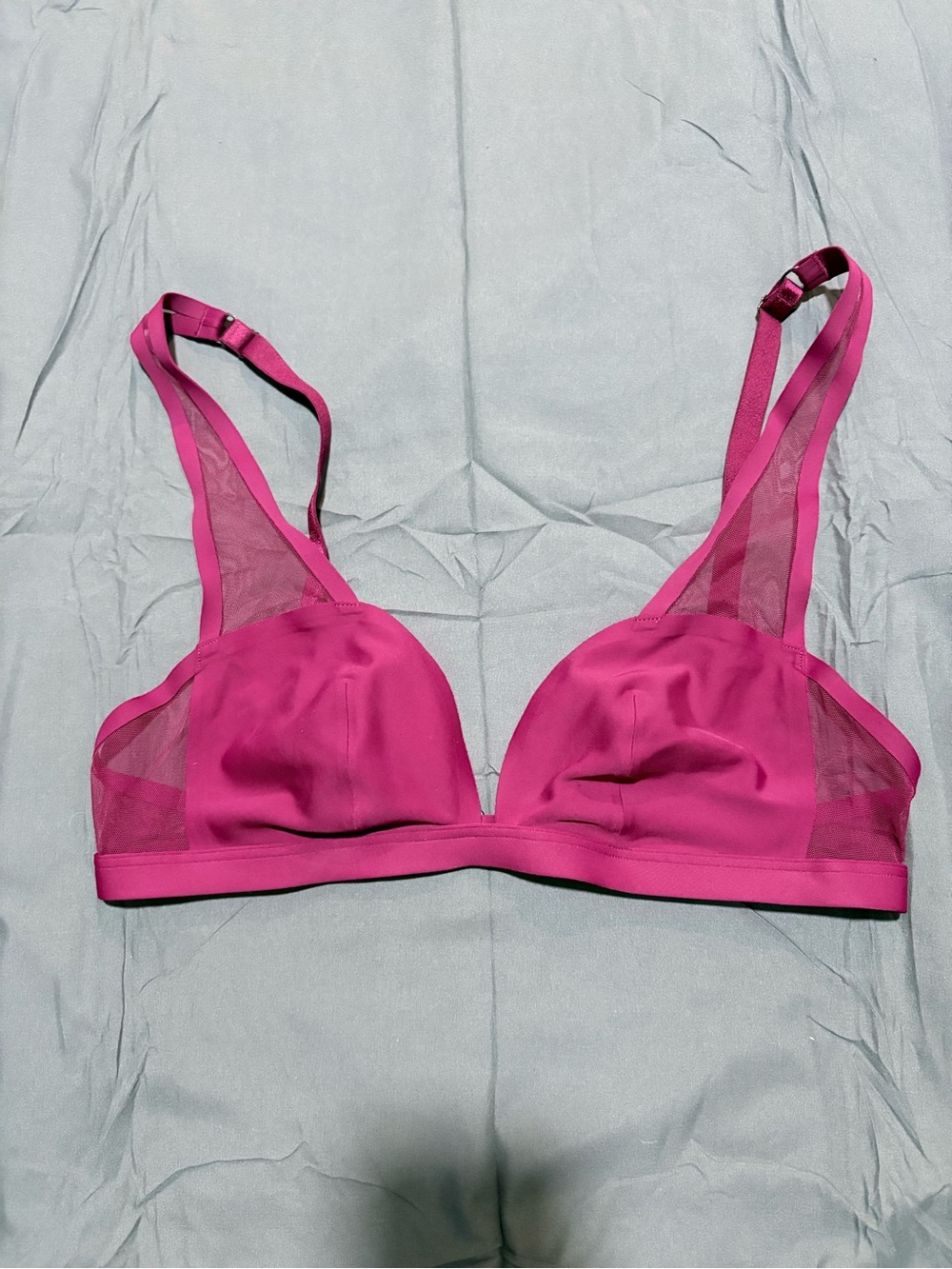 Victoria's Secret Deep Red Wireless Mesh Bralette